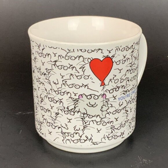 Sandra Boynton You're One In A Million Coffee Mug Red Heart Balloon 12 Oz - Picture 2 of 6